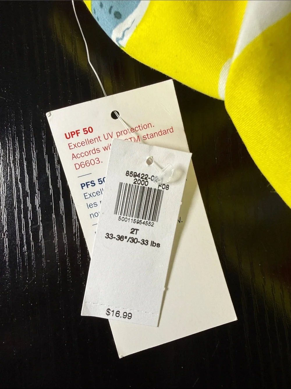 Old Navy Yellow Shark Print Swim Shorts